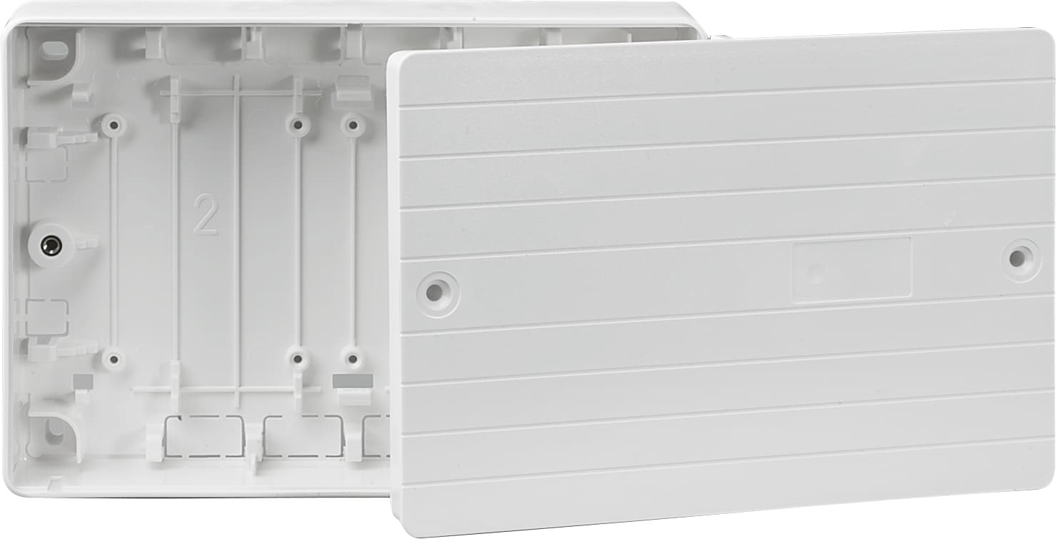 Gehäuse f. Esserbuskoppler aP Farbe weiß / ähnlich RAL 9003