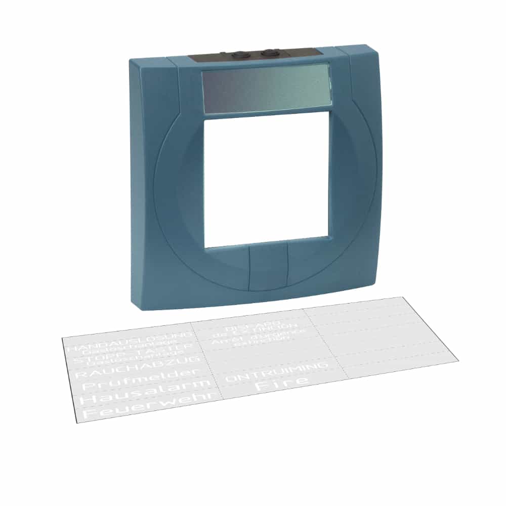 Handmelder Gehäuse, blau mit Glas | 704901