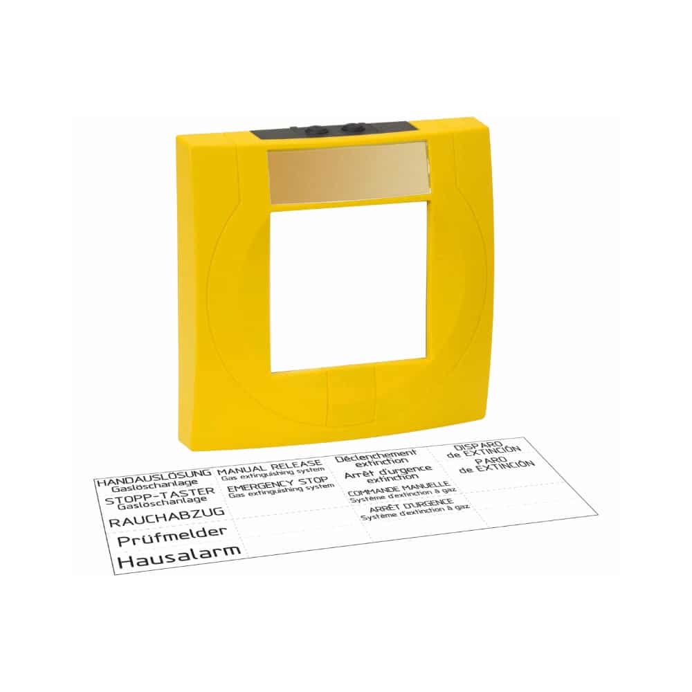 Handmelder Gehäuse, gelb mit Glas | 704902