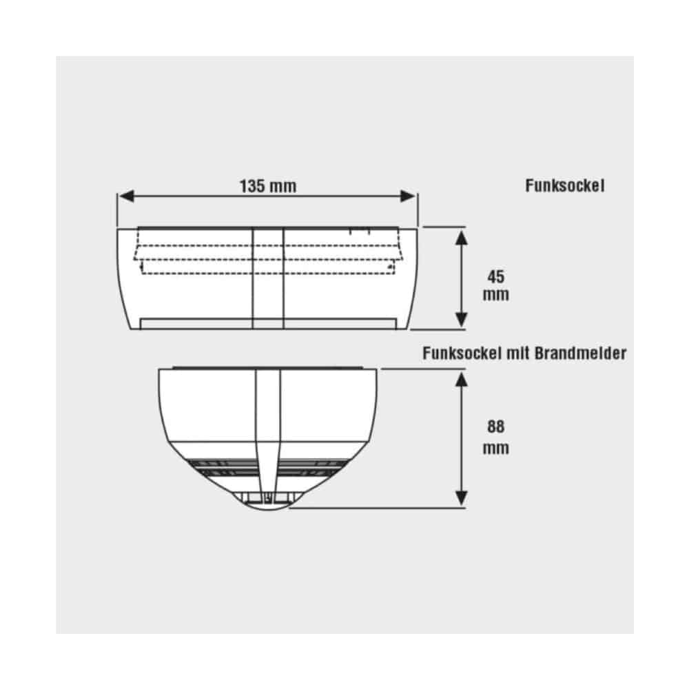 IQ8Wireless Funkgateway EN54-25 für Brandmelder Abmessungen | 805594.10
