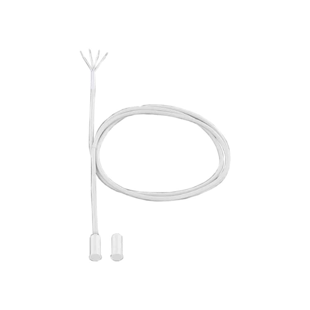 Einbaumagnetkontakt, 2m, weiß, VDS G102506, Klasse B, EN 50131-2-6 Grad 2
